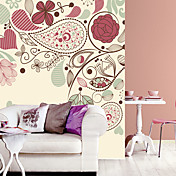 Colorful Floral Contemporary Graphics Nature Mural