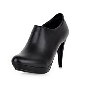Leather Stiletto Heel Ankle Boots With Zipper Party / Evening Shoes