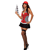 Sexy Automobile Race Dress Halloween Costume(2 Pieces)