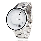Unisex Steel Analog Quartz Wrist Watch (Silver)