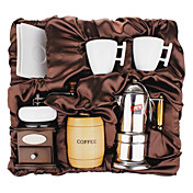 Regalo café serie en caja (Moka Pot y Sifón, Grinder, Copas) T-009
