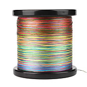 4 Carriers 100% PE Braided Fishing Line 300M/600M/1200M (Rainbow)