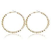 Pretty Alloy Round Hoop øredobber