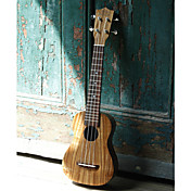 Koa Pili Koko - (Ac-sl) Todo sólido Koa Ukulele Soprano Diapasón extendido con bolsa / Correa