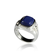 Charming Alloy Square Imitation Gem Stone Ring(More Colors)