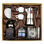 Regalo café serie en caja (Moka Pot y Sifón, Grinder, Copas) T-512