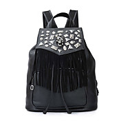 vrouwen punk diamonded kwasten rugzak