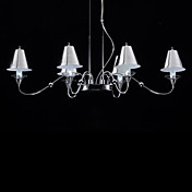 6W LED Aluminium lustres Chrome finis