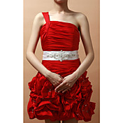 Elegante hecha a mano de raso / encaje de la boda / vestido de noche con rebordear Belt (más colores)