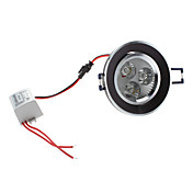 3W 300-330LM 5800-6300K Natural White Light Black Cover LED Ceiling Bulb (85-265V)