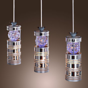 Metal Crystal 3-Light Bar Pendant Light Streamline Dedigned