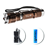 ultrafire Mini Fokus einstellbaren Zoom-5-Modus CREE XM-L T6 LED Taschenlampe Set (700lm, 1x18650)