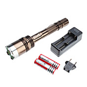 UltraFire X8 5-Mode Cree XM-L T6 LED Taschenlampe Set (10W, 1000LM, 2x18650)