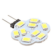 G4 4.5W 9x5630 SMD 400-430LM 6000-6500K Natural White Light Lotus Shaped LED Spot Bulb (12V)