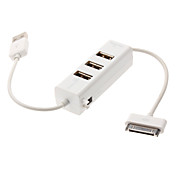 High Speed ​​USB 2.0 HUB avec 30 broches Adaptateur pour iPhone 4, 4S et autres
