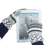 Girl's Colorful Design Woolen Touch Gloves(Assorted Color)