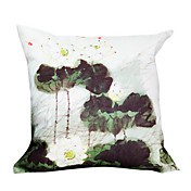 Country Summer Lotus Decorative Pillow Cover