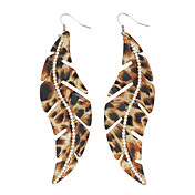 Charming Alloy Feather Design Drop Earrings(More Colors)