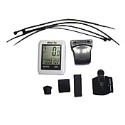 15 Functions Touch Style Waterproof Wireless Bike Computer - White