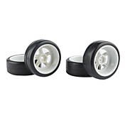 NOUVEAU 4pcs PlasticWheel Rim et pneu pour 1/10 SUR LA ROUTE DE VOITURE RC drift