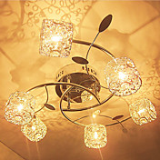 20W G4 circinate Eisen Flush Mount Light mit Aluminium und Crystal Shades