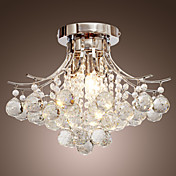 Lámpara Chandelier de Cristal Cromada con 3 Bombillas - MACLENNAN
