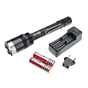 UltraFire X8 5-Mode Cree XM-L T6 LED Taschenlampe Set (10W, 1000LM, 2x18650)