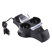 Quad Ladestationen til PS3 Wireless Controller og MOVE Controller (sort)