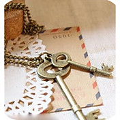 vendimia de las mujeres claves collar sencillo