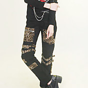 Black Cotton Punk Lolita Pants