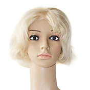 Full Lace Hand-tied 10 Inch Natural Curly 100% Indian Remy Hair Wig