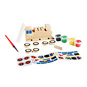 DIY Wooden Train with Painting Tools Set