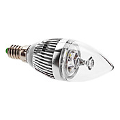 E14 3W 270-300LM 6000-6500K Luz Branca Natural Lâmpada LED Vela (220-240V)