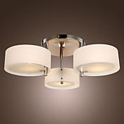 Lámpara Chandelier Acrílica Cromada con 3 Bombillas - BROWARD