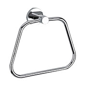 moderne krom solid messing veggfeste sølv håndkle ringer