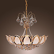 Luxuriant Modern Crystal Pendant Lights with 6 Lights Lotus Featured