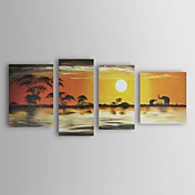 Dipinti a mano olio paesaggio Set Pittura oversize gamma di 4