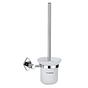 Contemporary Solid Brass Wall Mount Silver Toothbrush Holder-Chrome Finish
