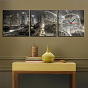 12 Orologio "-24" Modern parete scenica in Canvas 3pcs K0005