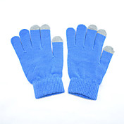 Azul Unisex pantalla táctil Guantes de punto