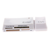 All-in-1 USB 2.0 kaartlezer voor MS/M2/SD/MMC/XD/TF/Mini SD-kaart