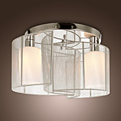 moderna empotrar plata diseñado sencillo con 2 luces