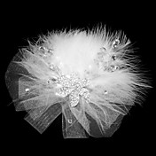 Lovely Net With Rhinestone / Feather Women's Fascinators