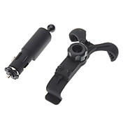 Giratoria ajustable Car Mount Holder con cargador de coche de cigarrillos para teléfonos móviles iPhone y otros