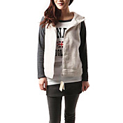 ZZ-kvinner Top-grade Coral Fleecevest med Cap