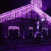 1Mx6M Purple Lámpara LED String con 256 LEDs - Decoración de Navidad y Halloween (Star)