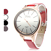 Unisex Simples elegante estilo PU analógico relógio de pulso de quartzo (cores sortidas)
