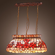 OKOTOKS - Kroonluchter Tiffany Stijl met 4 Lampen