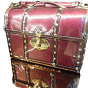 Handmand Red Magic Box PU Leather Aristocrat Lolita Handbag