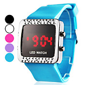 Orologio LED digitale, unisex, in silicone - Colori assortii